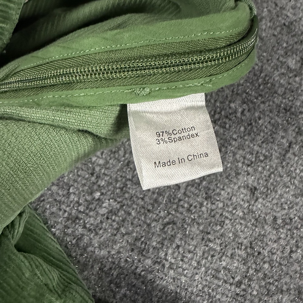 Tuckernuck Green Corduroy Cropped Ankle Pants - Picture 4 of 9